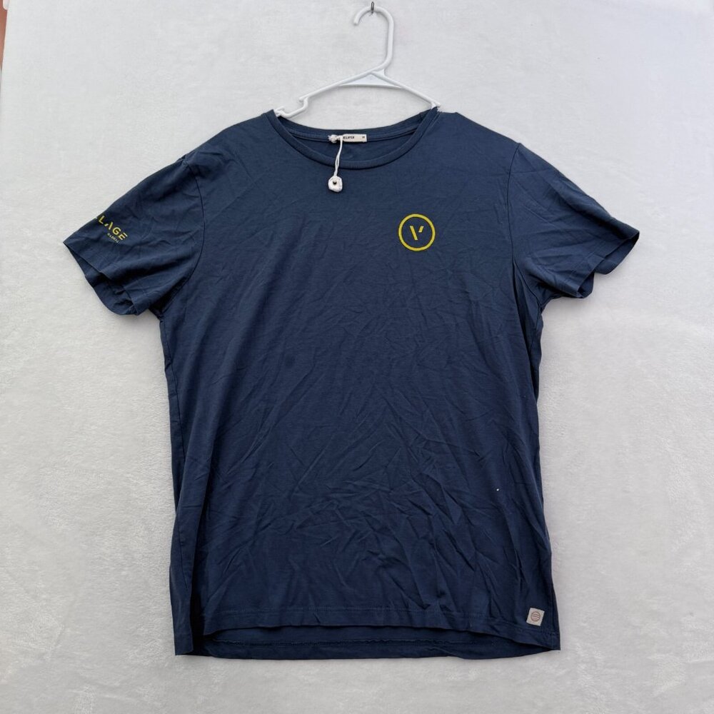 Marine Layer T Shirt Mens M Blue Village Global Basic Casual